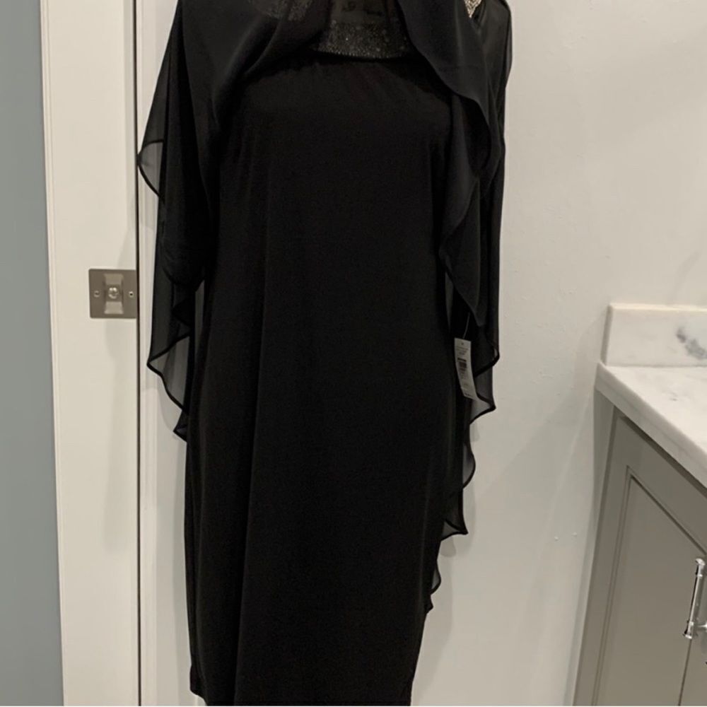 R&M Richard’s Black Holiday Dressy Dress size 8 - Picture 3 of 7